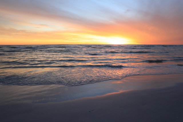 Sonnenuntergang, Siesta Beach