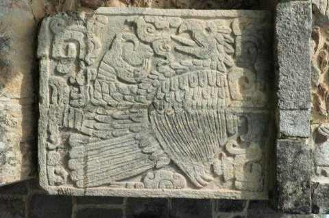 Reliefplatte an Plattform der Jaguare und Adler, Chichen Itza
